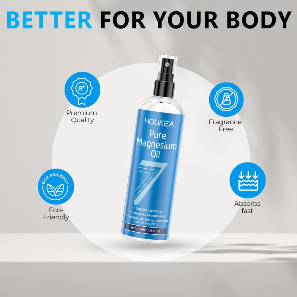 Pure Magnesium Oil Spray – Soothing Muscle Relief & Better Sleep