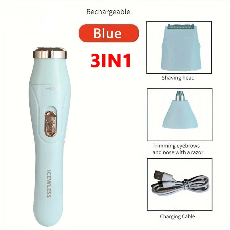 Waterproof Electric Body Hair Trimmer – Painless Grooming for Smooth Skin