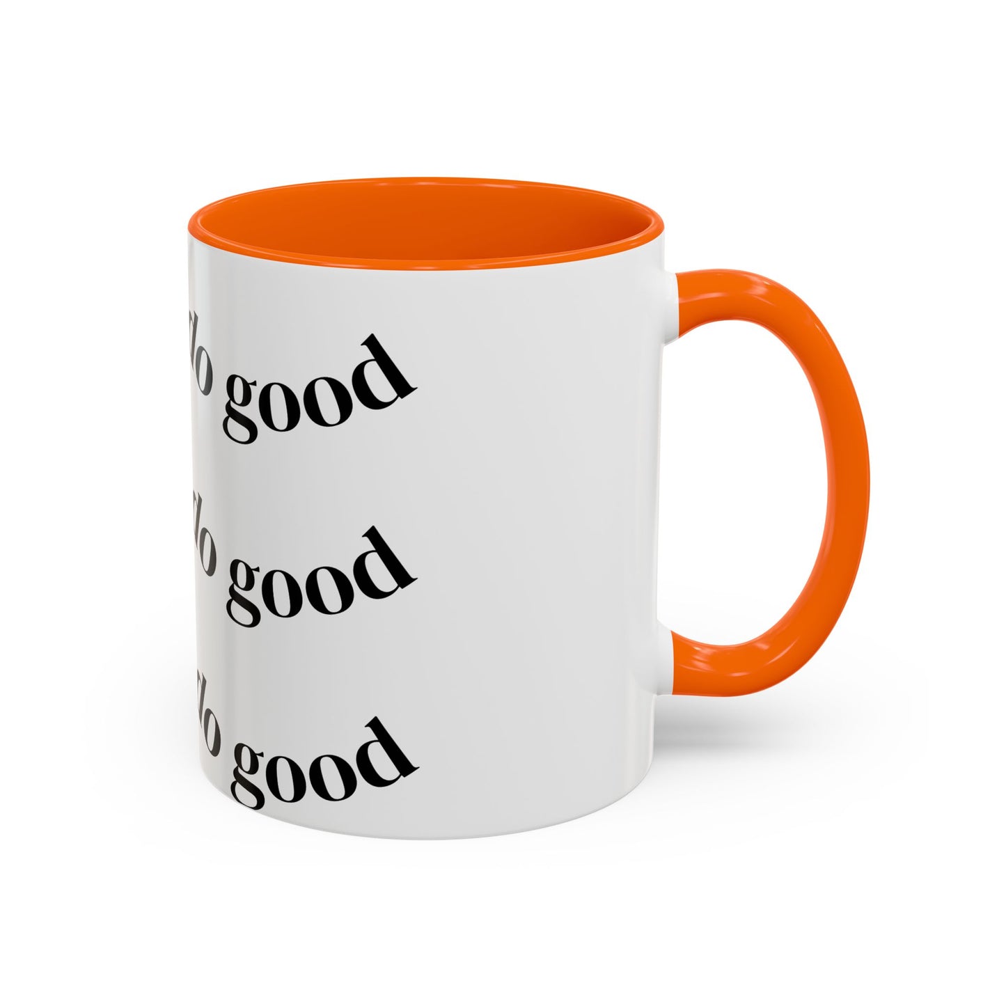 Do Good Pattern Accent Coffee Mug – Inspirational Black & White Ceramic Mug (11/15 oz)