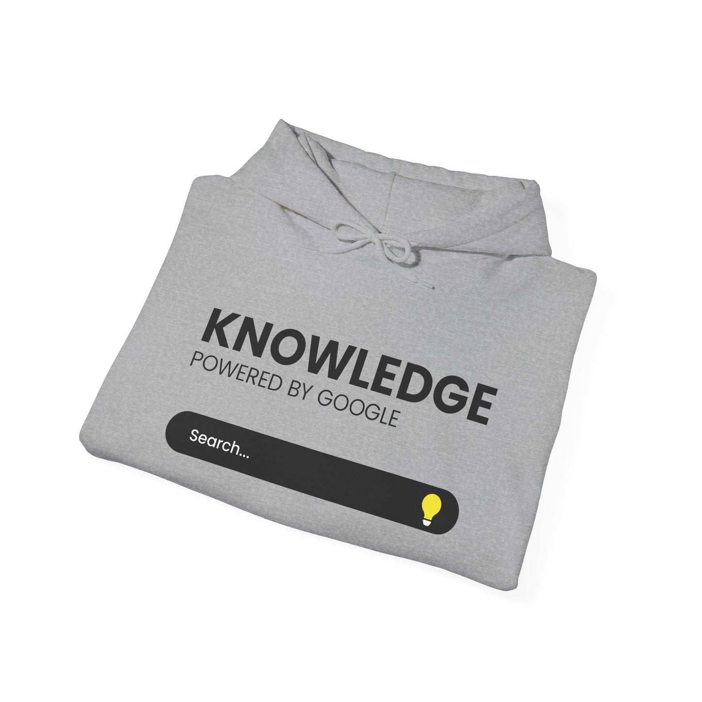 Knowledge "Powered by Google" Hoodie — Search Bar Graphic Pullover
