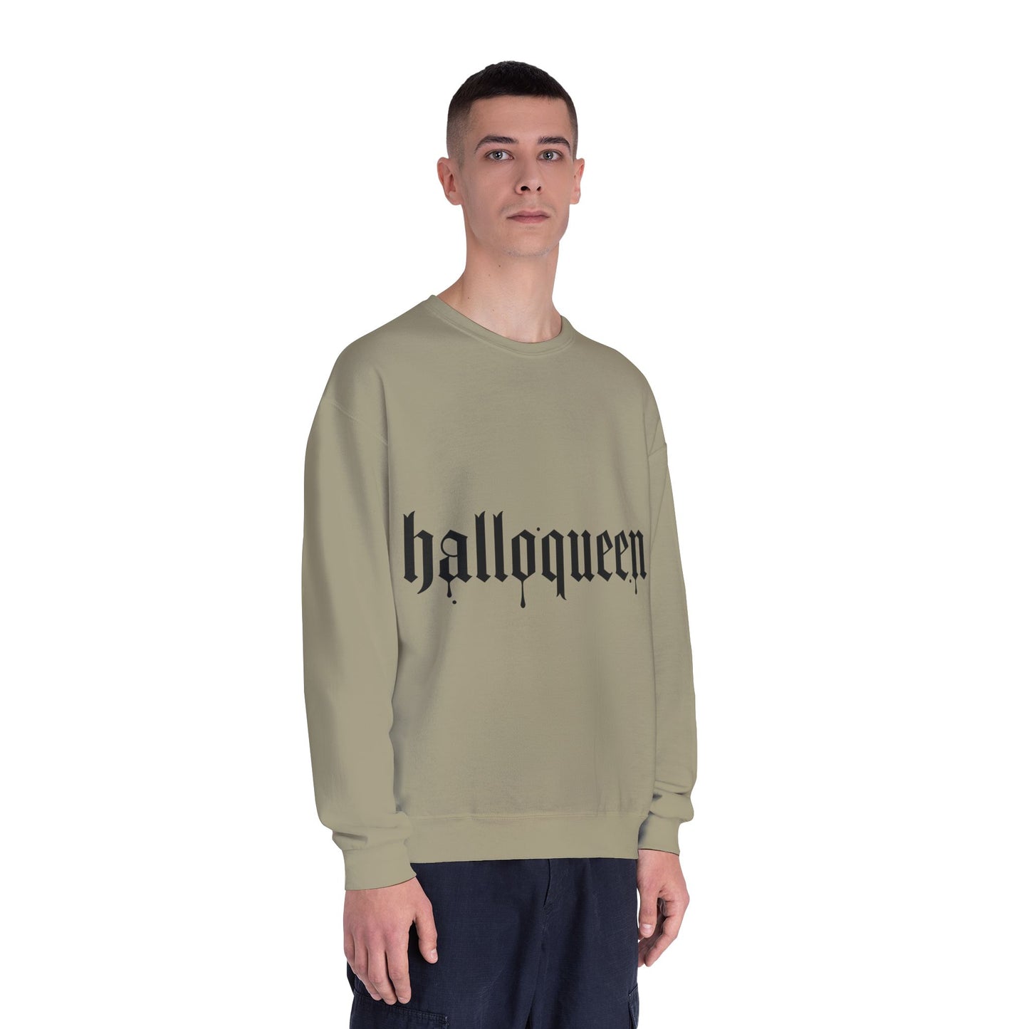 HalloQueen Gothic Crewneck Sweatshirt – Halloween Graphic Pullover