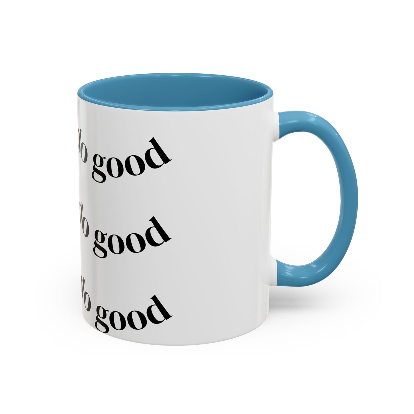 Do Good Pattern Accent Coffee Mug – Inspirational Black & White Ceramic Mug (11/15 oz)