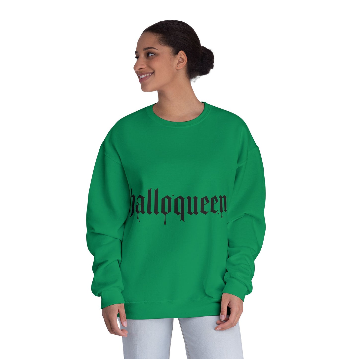 HalloQueen Gothic Crewneck Sweatshirt – Halloween Graphic Pullover