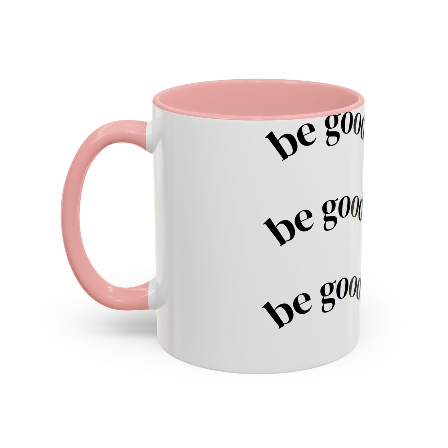 Do Good Pattern Accent Coffee Mug – Inspirational Black & White Ceramic Mug (11/15 oz)