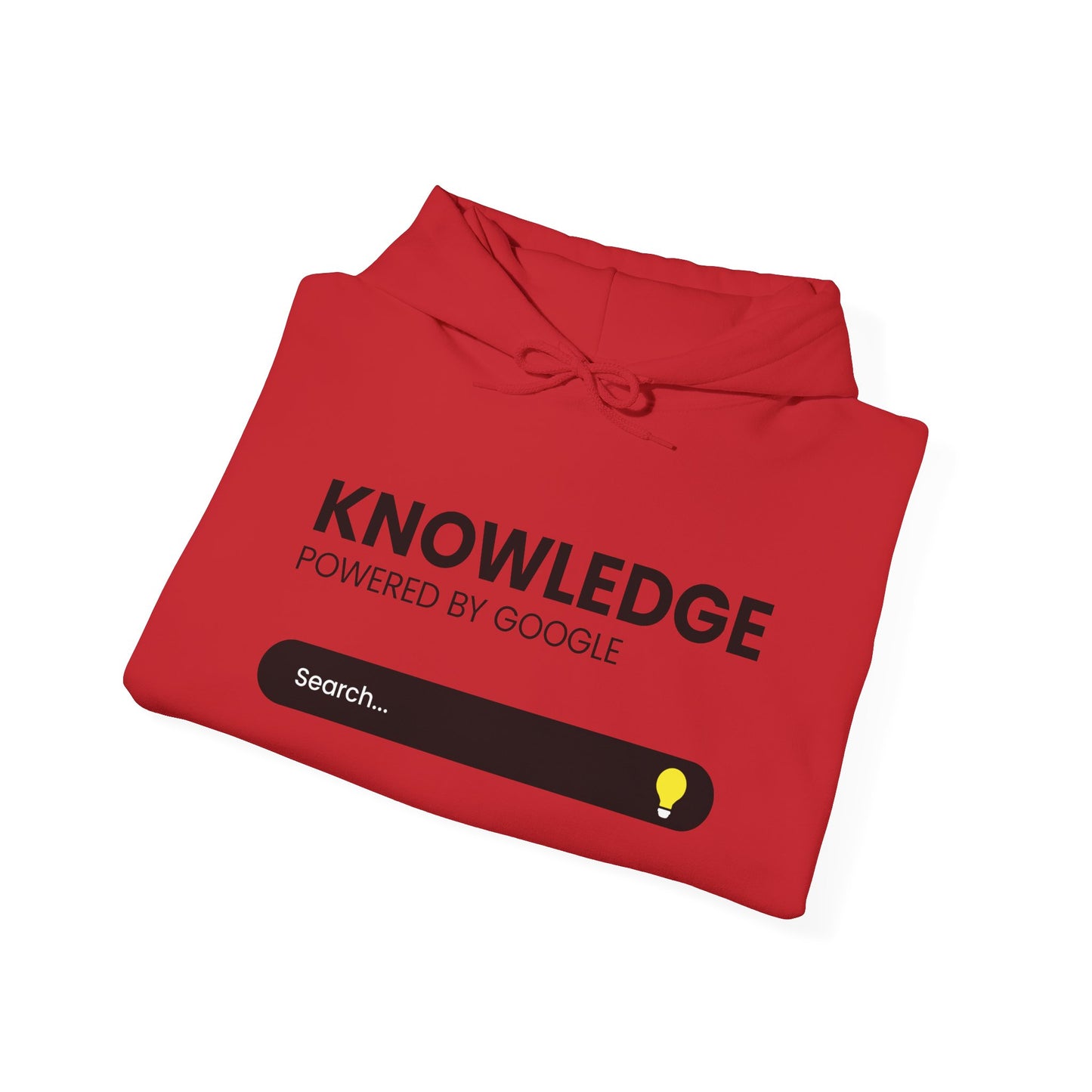 Knowledge "Powered by Google" Hoodie — Search Bar Graphic Pullover