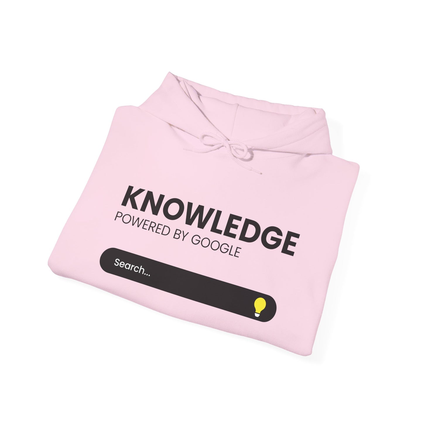 Knowledge "Powered by Google" Hoodie — Search Bar Graphic Pullover