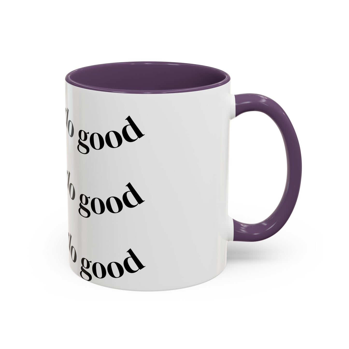 Do Good Pattern Accent Coffee Mug – Inspirational Black & White Ceramic Mug (11/15 oz)