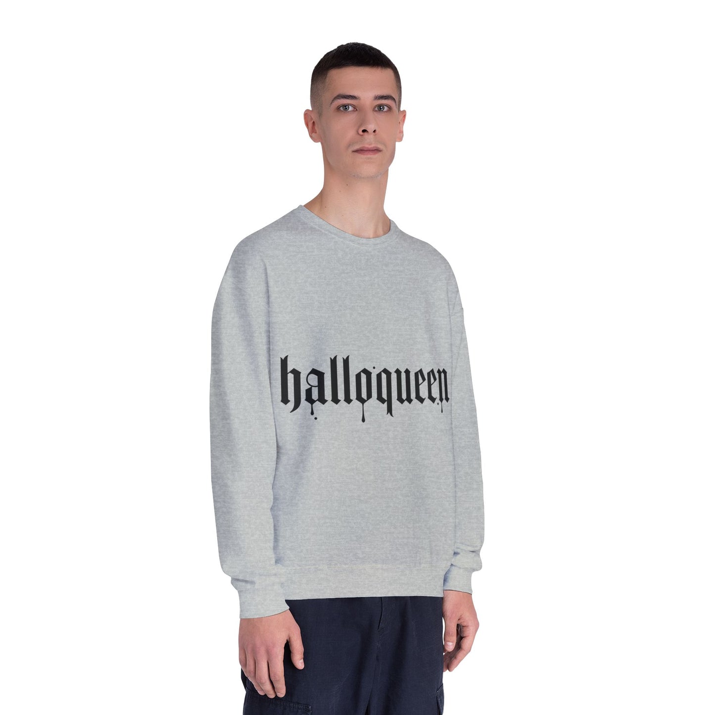HalloQueen Gothic Crewneck Sweatshirt – Halloween Graphic Pullover