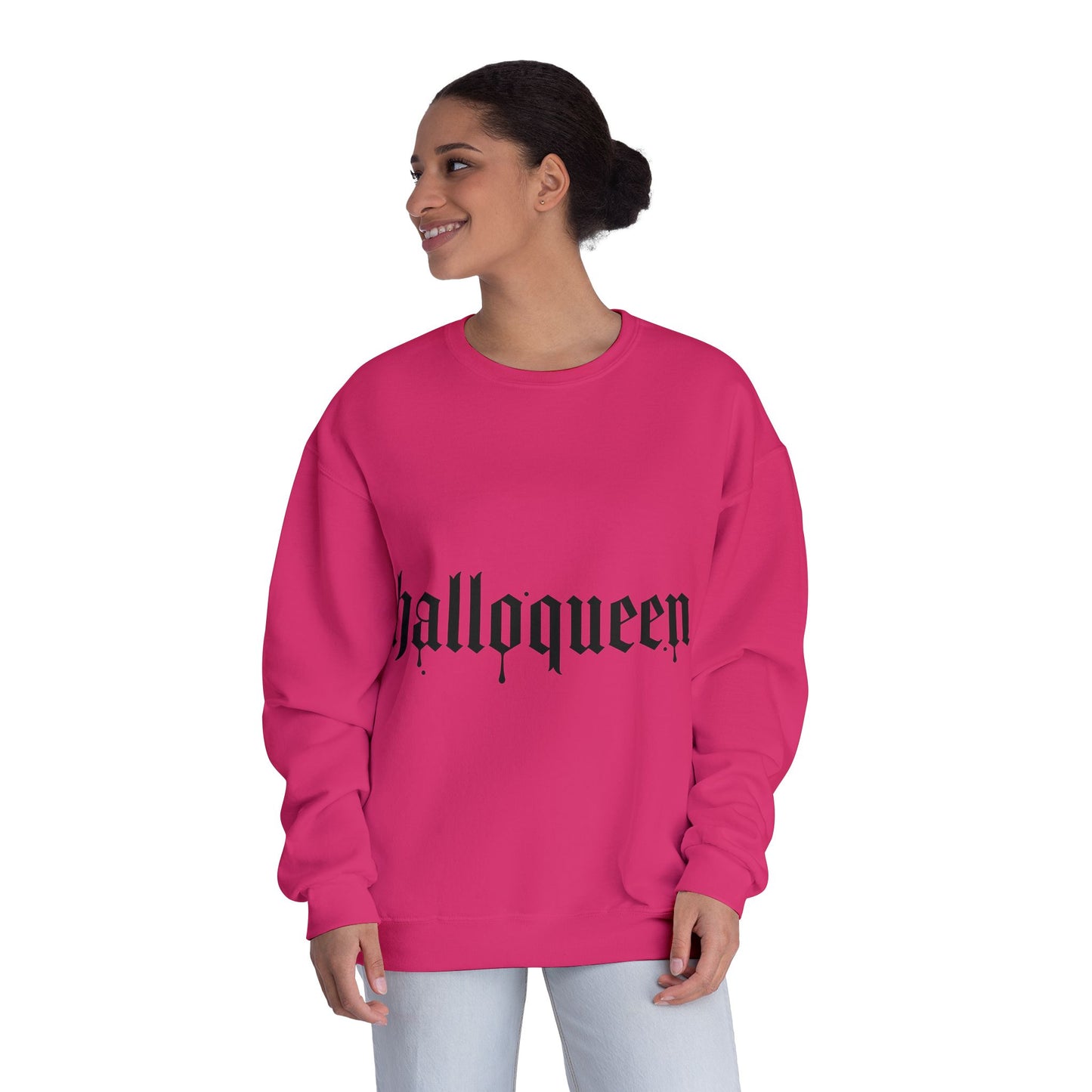 HalloQueen Gothic Crewneck Sweatshirt – Halloween Graphic Pullover