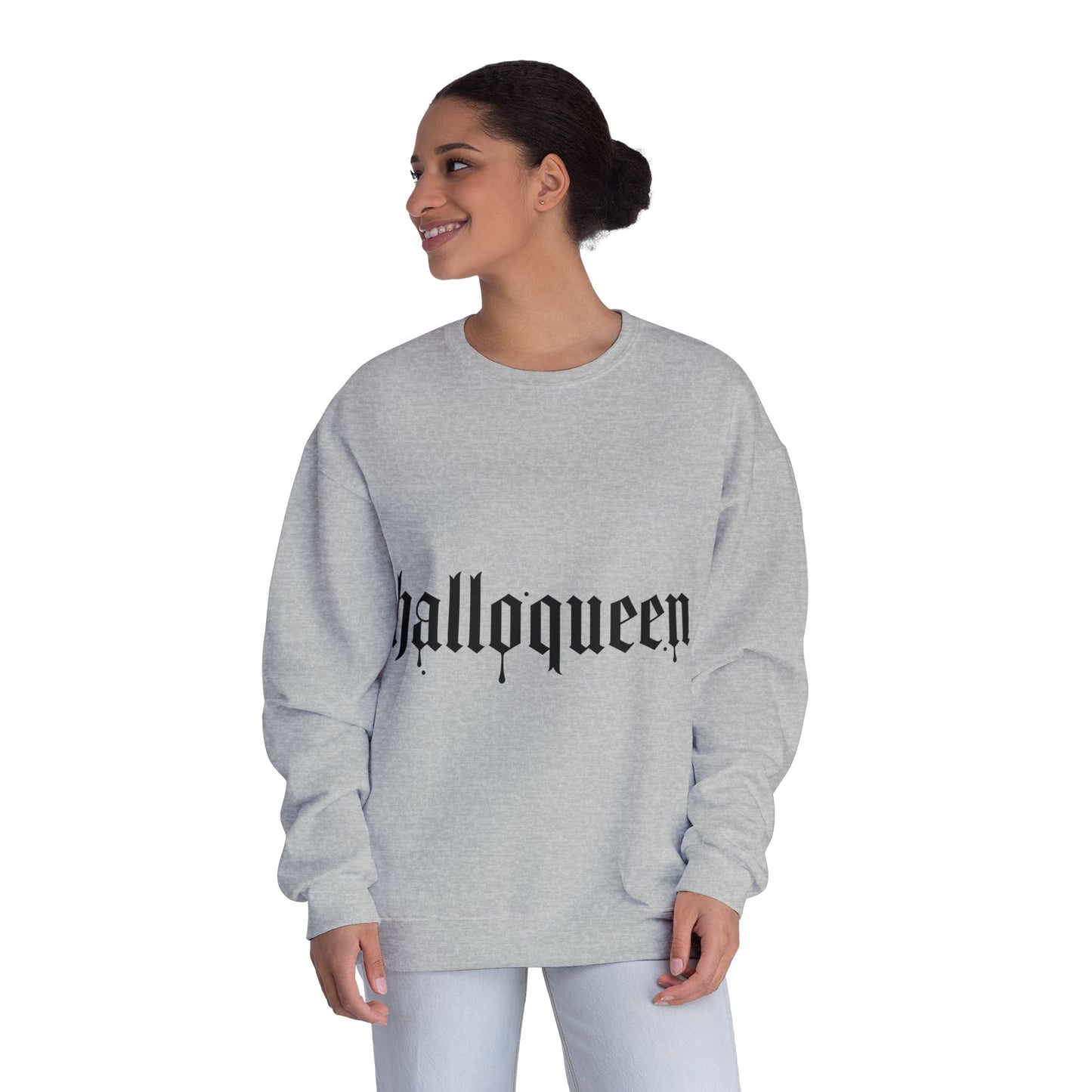 HalloQueen Gothic Crewneck Sweatshirt – Halloween Graphic Pullover