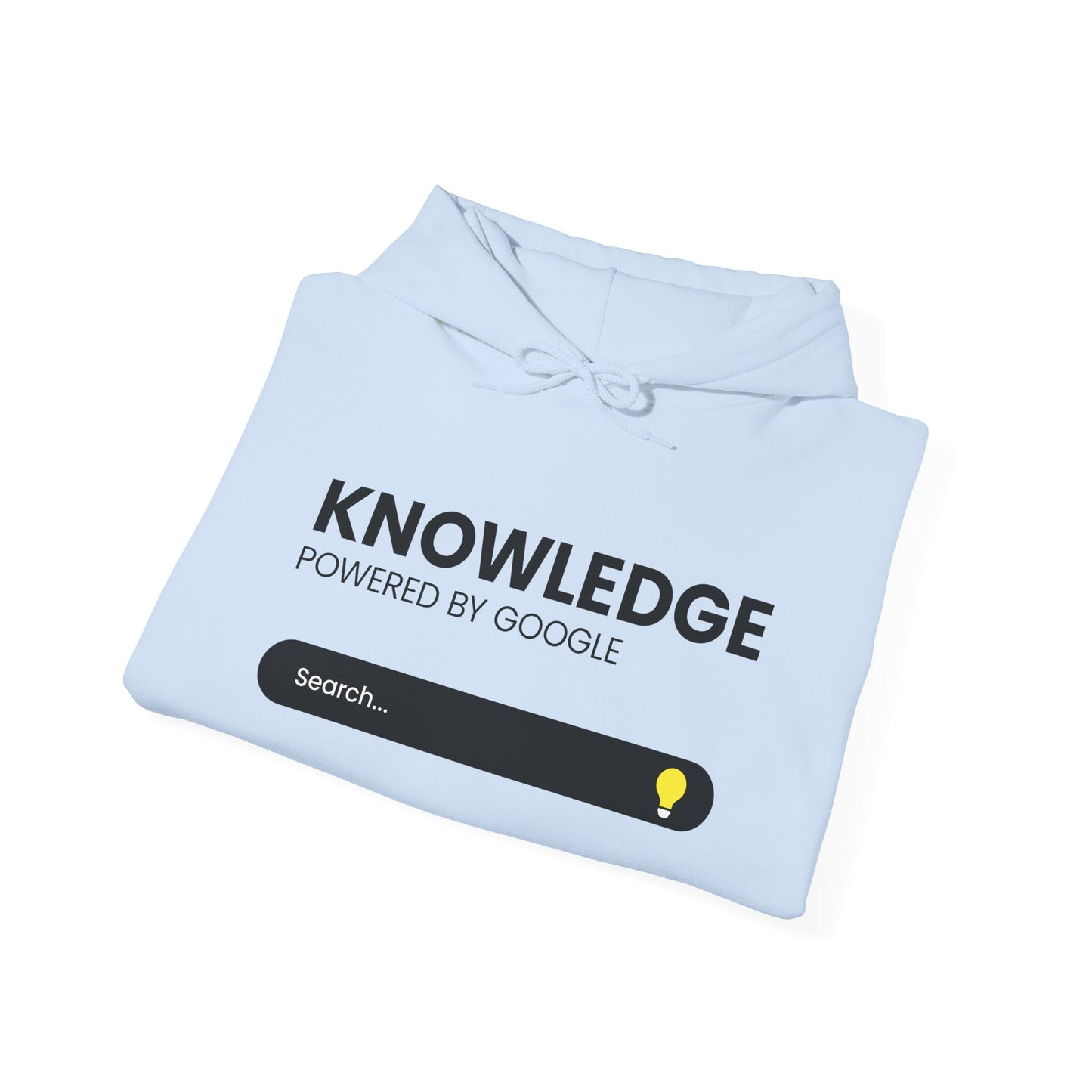 Knowledge "Powered by Google" Hoodie — Search Bar Graphic Pullover