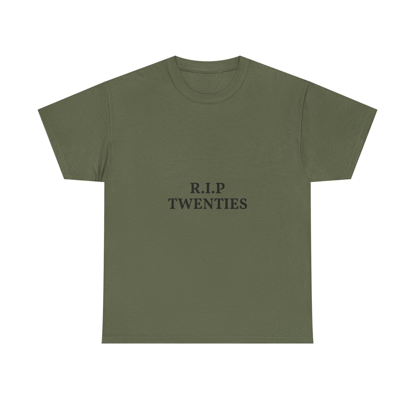 T-Shirt — R.I.P. Twenties Minimalist Retro Typography Tee