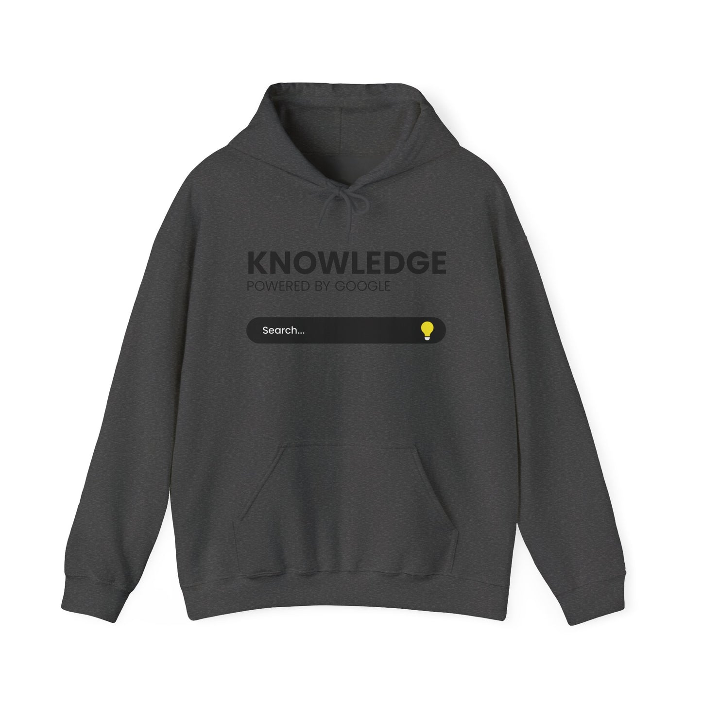 Knowledge "Powered by Google" Hoodie — Search Bar Graphic Pullover