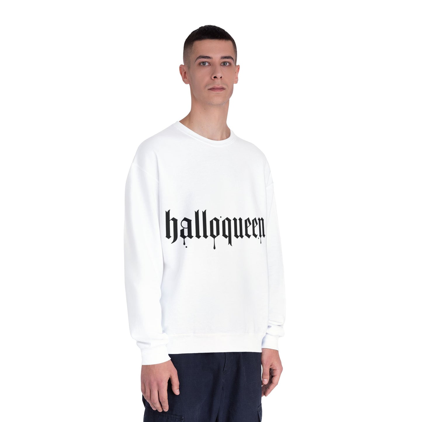 HalloQueen Gothic Crewneck Sweatshirt – Halloween Graphic Pullover