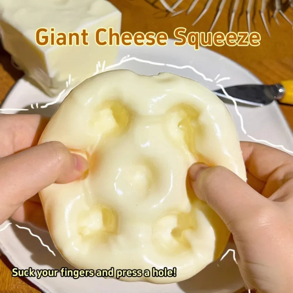 Cheese Cube Stress Ball – Fun Sensory Fidget Toy for Stress Relief