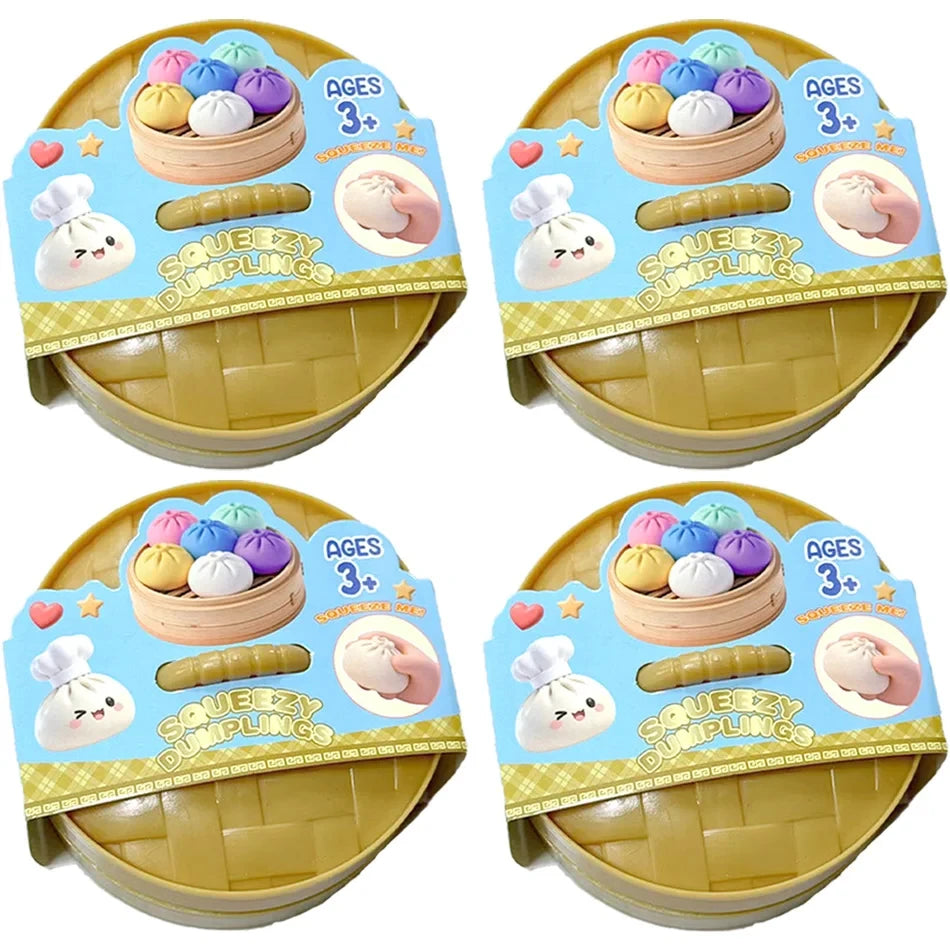 Glitter Dumpling Squishy Toy – Satisfying Sensory Fidget for Stress Relief