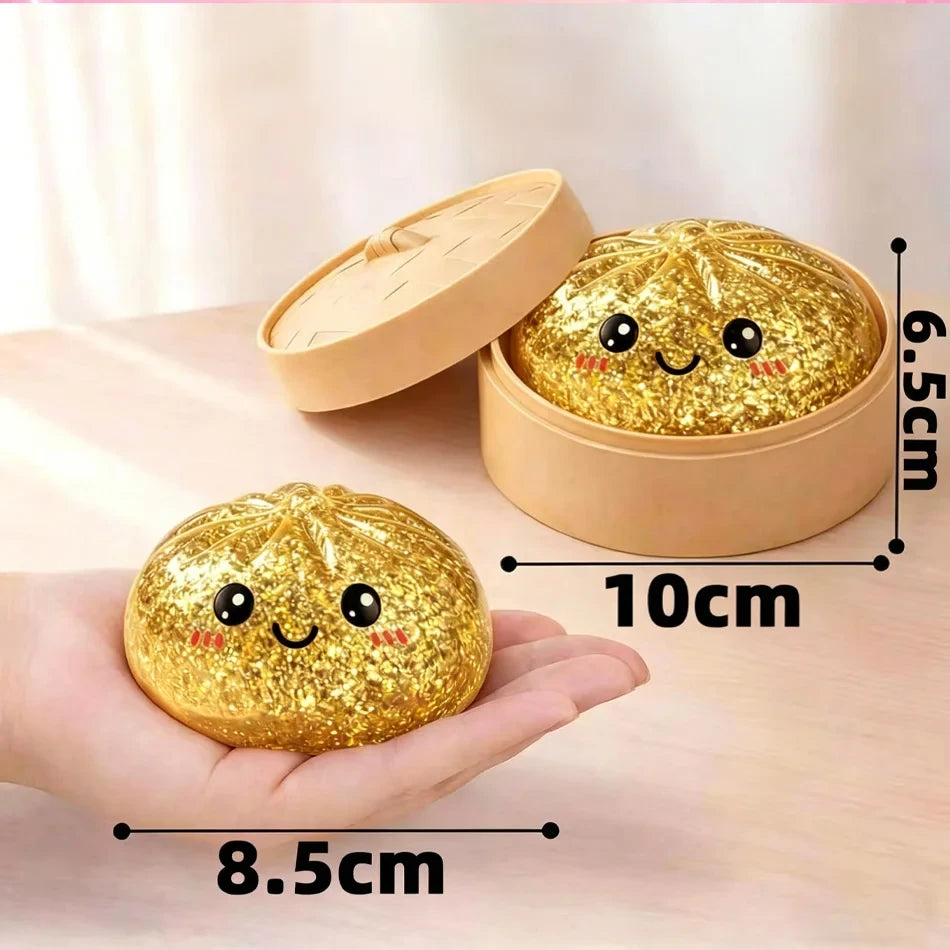 Glitter Dumpling Squishy Toy – Satisfying Sensory Fidget for Stress Relief