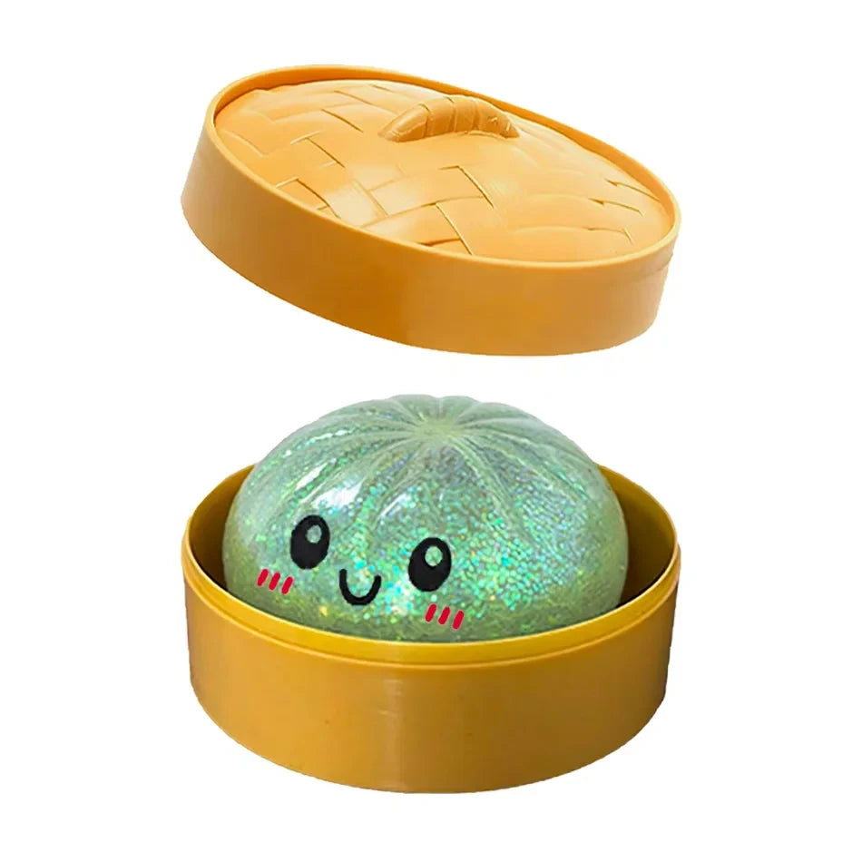 Glitter Dumpling Squishy Toy – Satisfying Sensory Fidget for Stress Relief