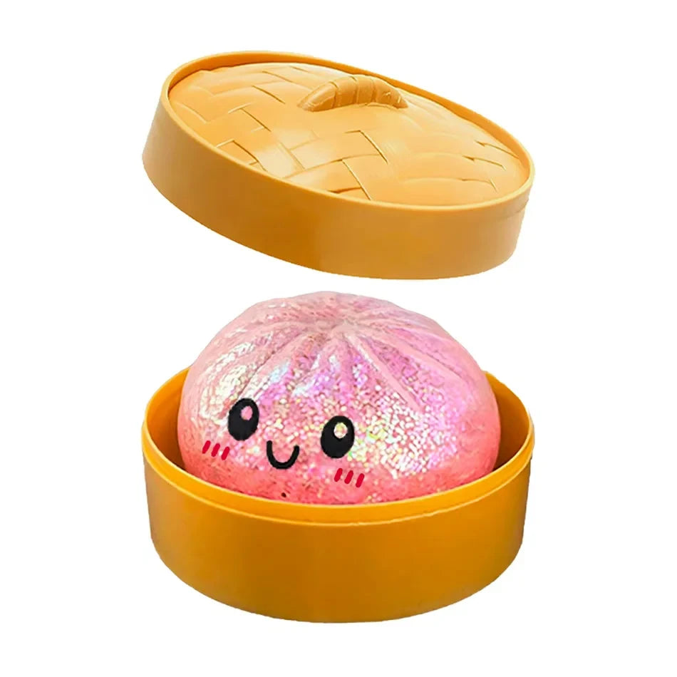 Glitter Dumpling Squishy Toy – Satisfying Sensory Fidget for Stress Relief