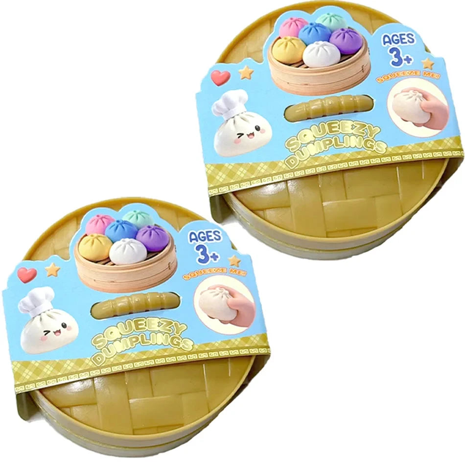 Glitter Dumpling Squishy Toy – Satisfying Sensory Fidget for Stress Relief