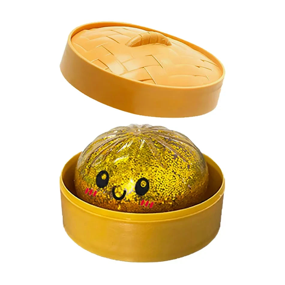 Glitter Dumpling Squishy Toy – Satisfying Sensory Fidget for Stress Relief