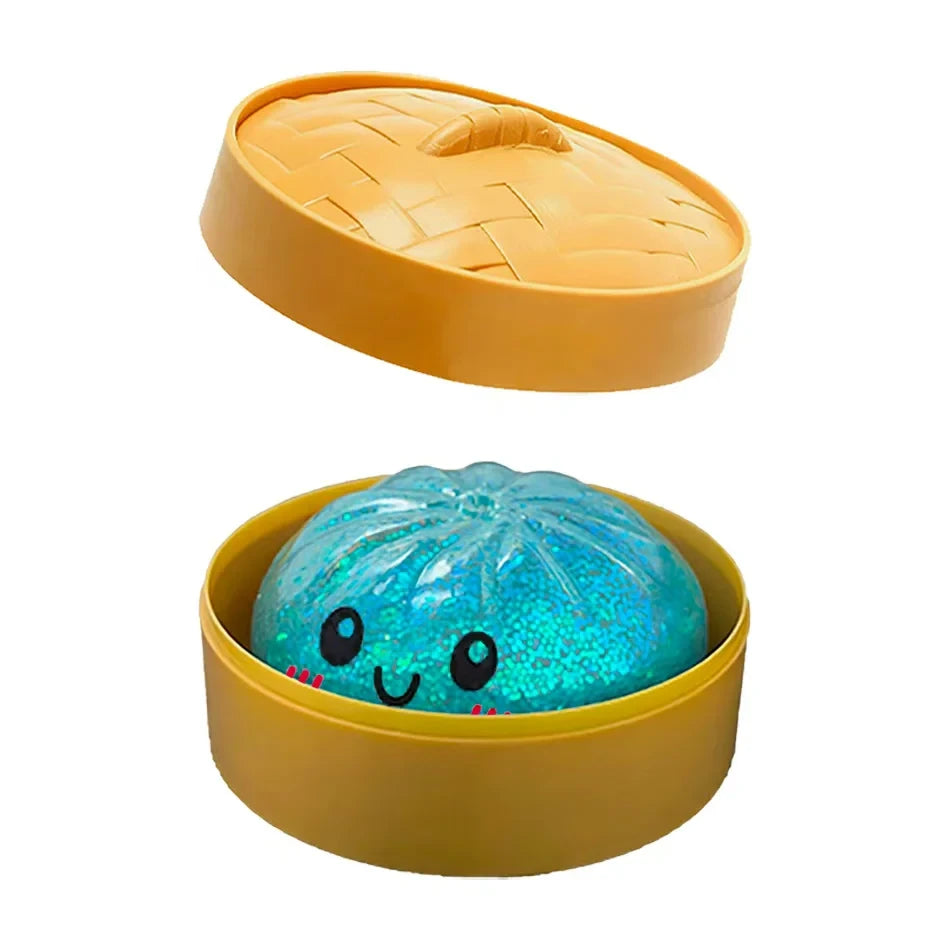 Glitter Dumpling Squishy Toy – Satisfying Sensory Fidget for Stress Relief