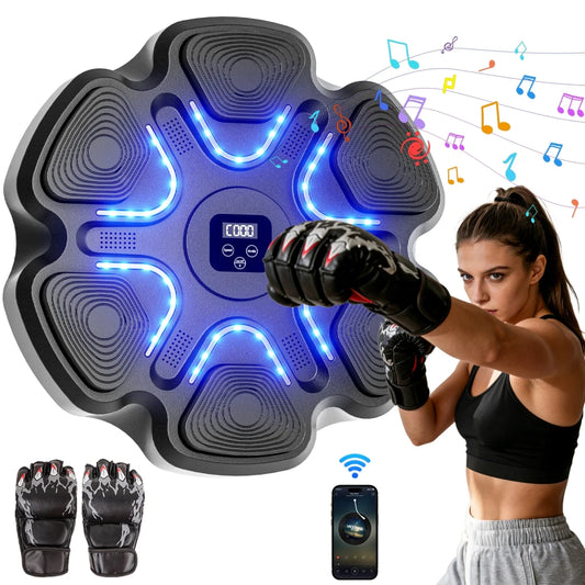 Music Boxing Machine – Bluetooth Smart Punching Pad for Home Fitness & Family Fun