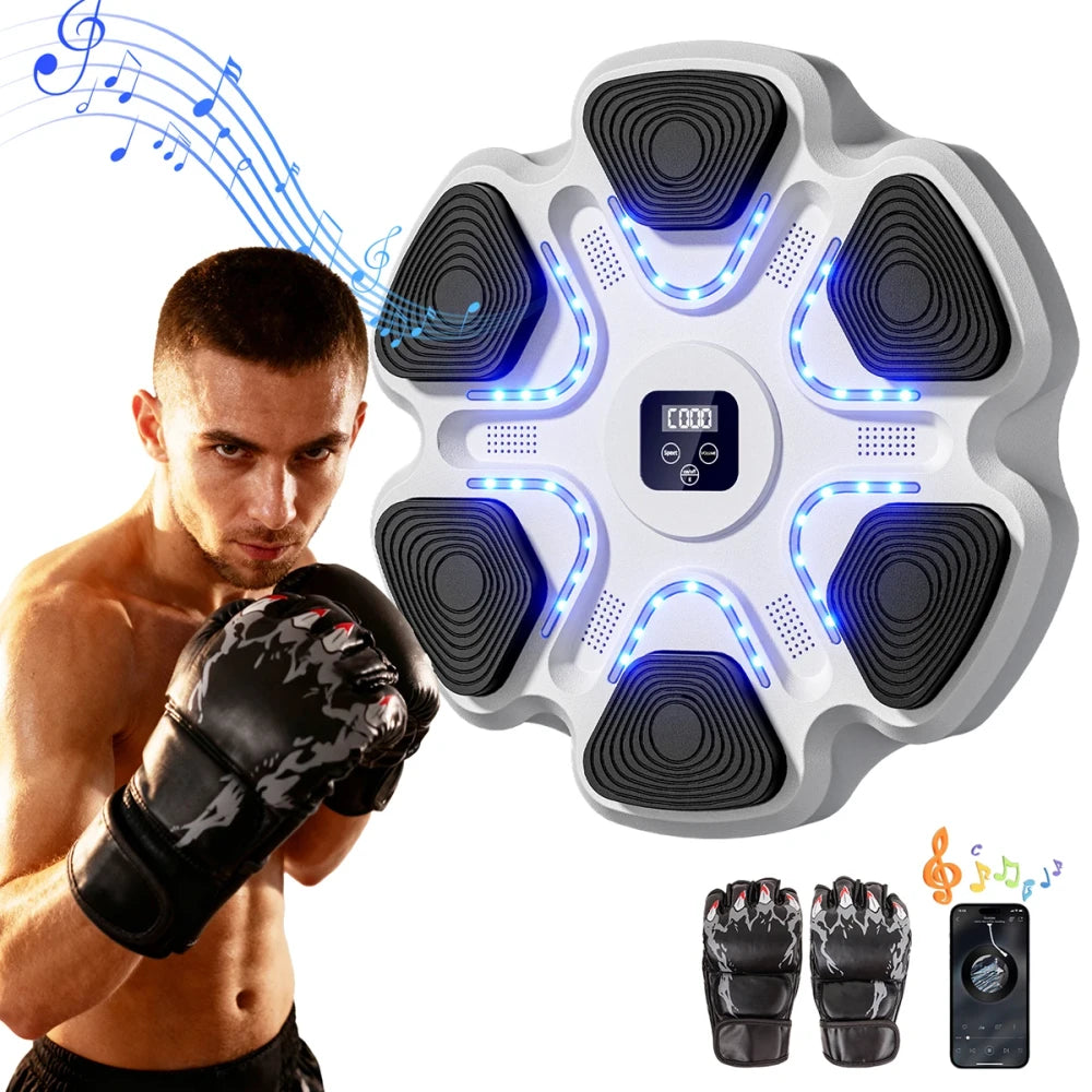 Music Boxing Machine – Bluetooth Smart Punching Pad for Home Fitness & Family Fun