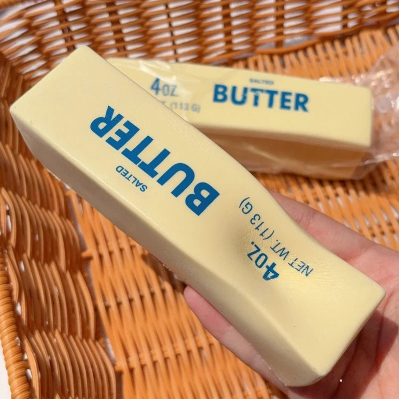 Butter Milk Strip Squishy Toy – Slow Rise Stress Relief Fidget Toy