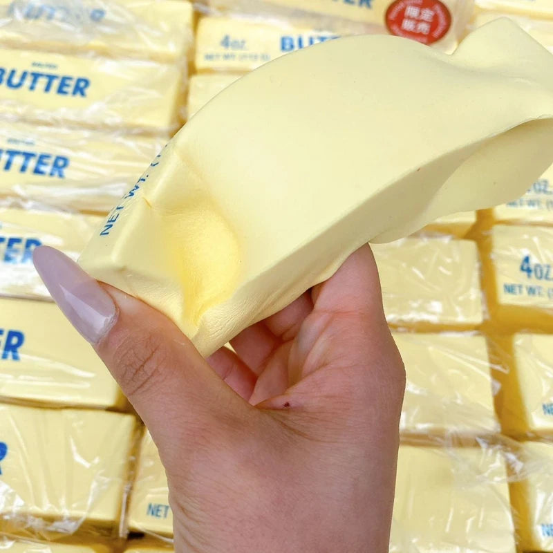 Butter Milk Strip Squishy Toy – Slow Rise Stress Relief Fidget Toy