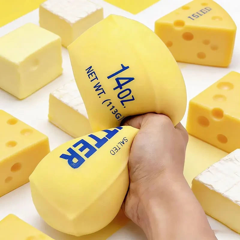 Butter Milk Strip Squishy Toy – Slow Rise Stress Relief Fidget Toy