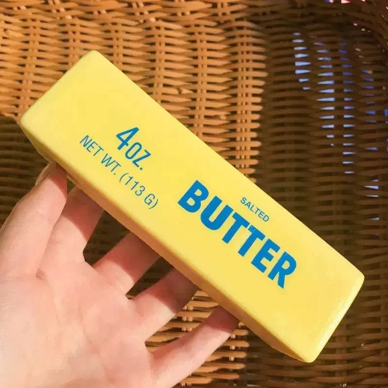 Butter Milk Strip Squishy Toy – Slow Rise Stress Relief Fidget Toy