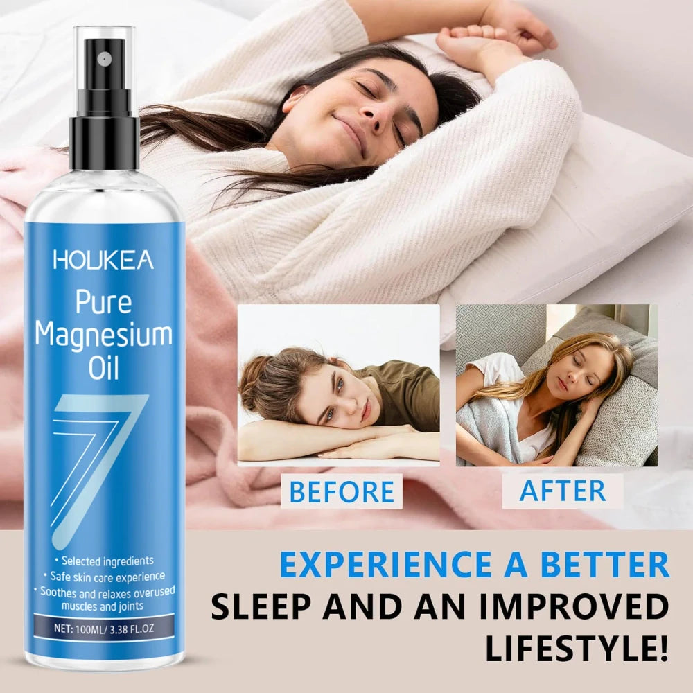 Pure Magnesium Oil Spray – Soothing Muscle Relief & Better Sleep