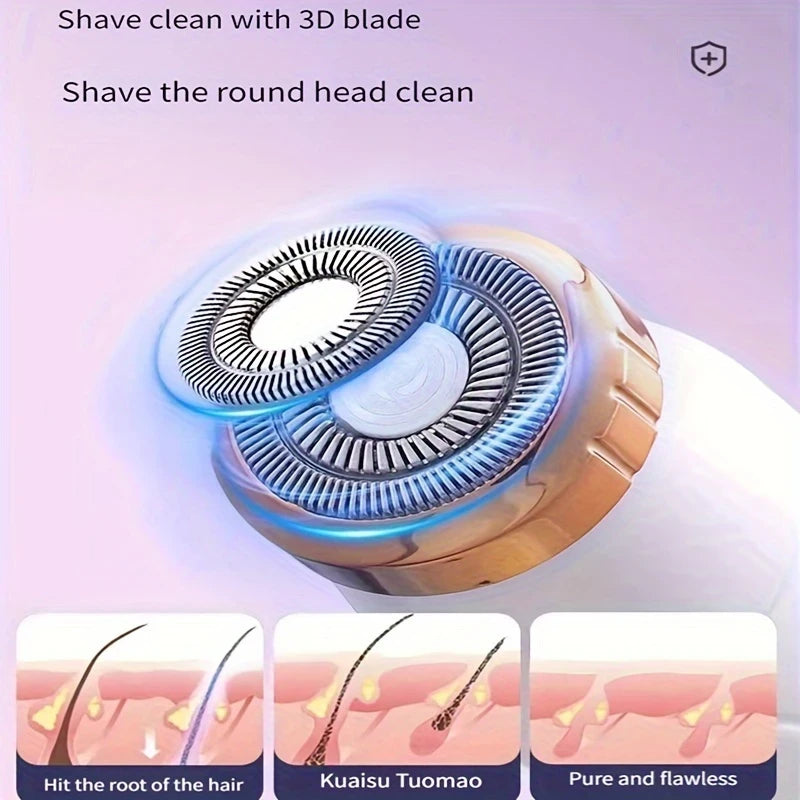 Waterproof Electric Body Hair Trimmer – Painless Grooming for Smooth Skin