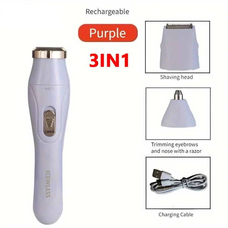 Waterproof Electric Body Hair Trimmer – Painless Grooming for Smooth Skin