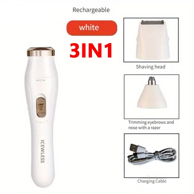 Waterproof Electric Body Hair Trimmer – Painless Grooming for Smooth Skin