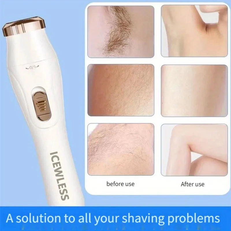 Waterproof Electric Body Hair Trimmer – Painless Grooming for Smooth Skin
