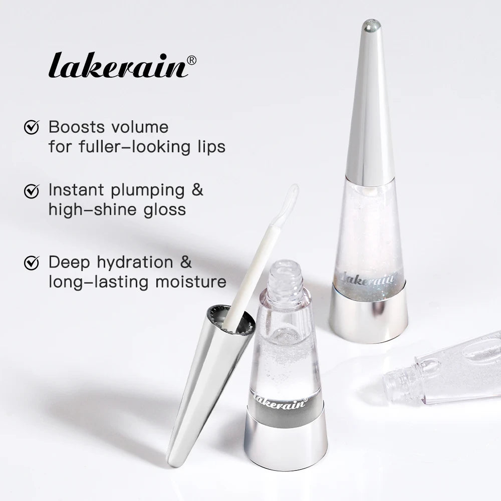 Lakerain Hydrating Lip Plumper – High-Shine Gloss & Voluminous Fuller Lips