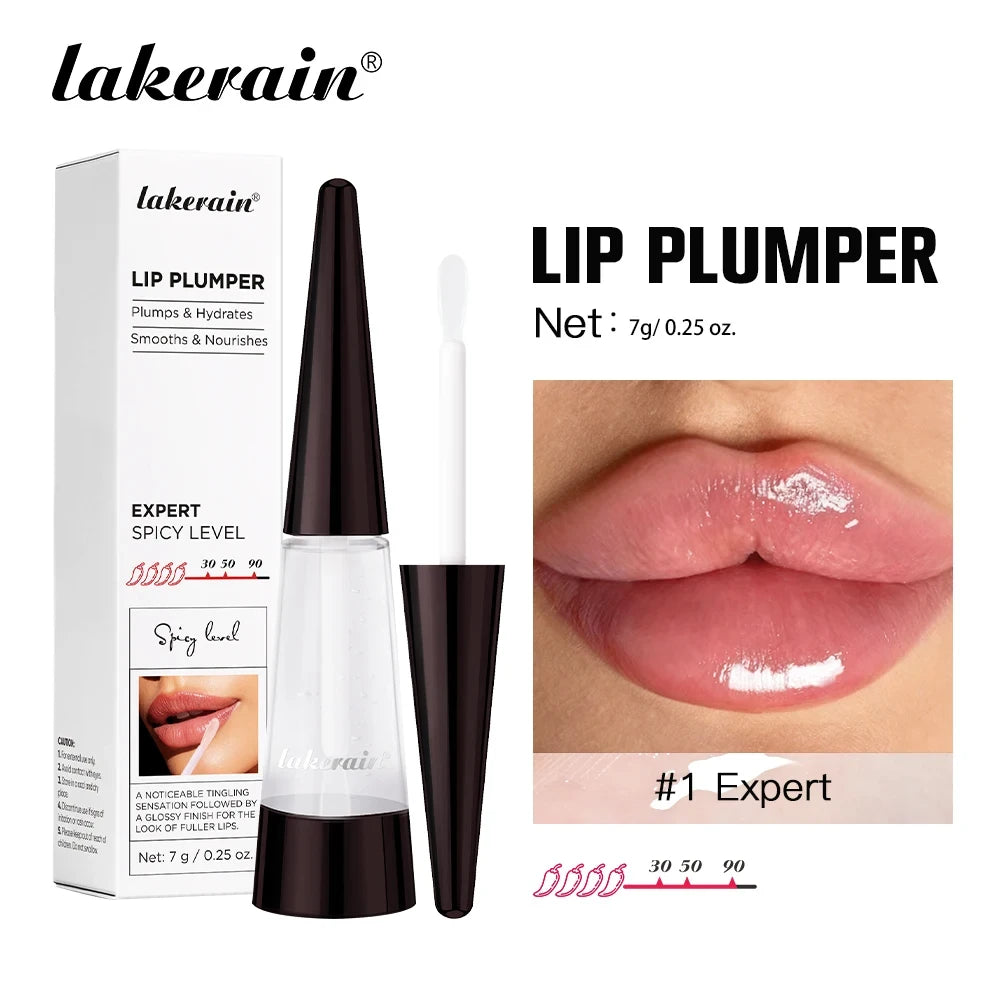 Lakerain Hydrating Lip Plumper – High-Shine Gloss & Voluminous Fuller Lips