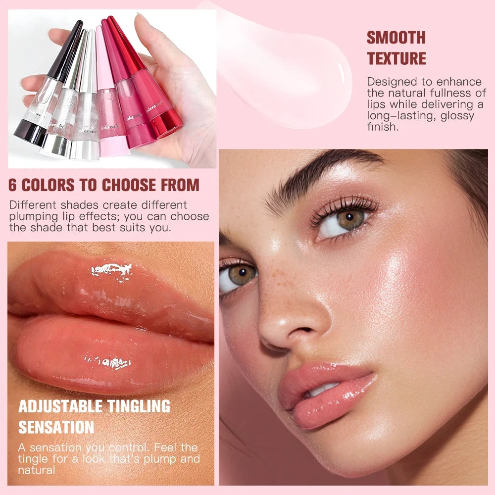Lakerain Hydrating Lip Plumper – High-Shine Gloss & Voluminous Fuller Lips
