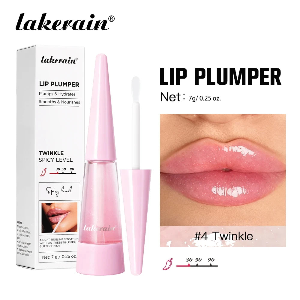 Lakerain Hydrating Lip Plumper – High-Shine Gloss & Voluminous Fuller Lips