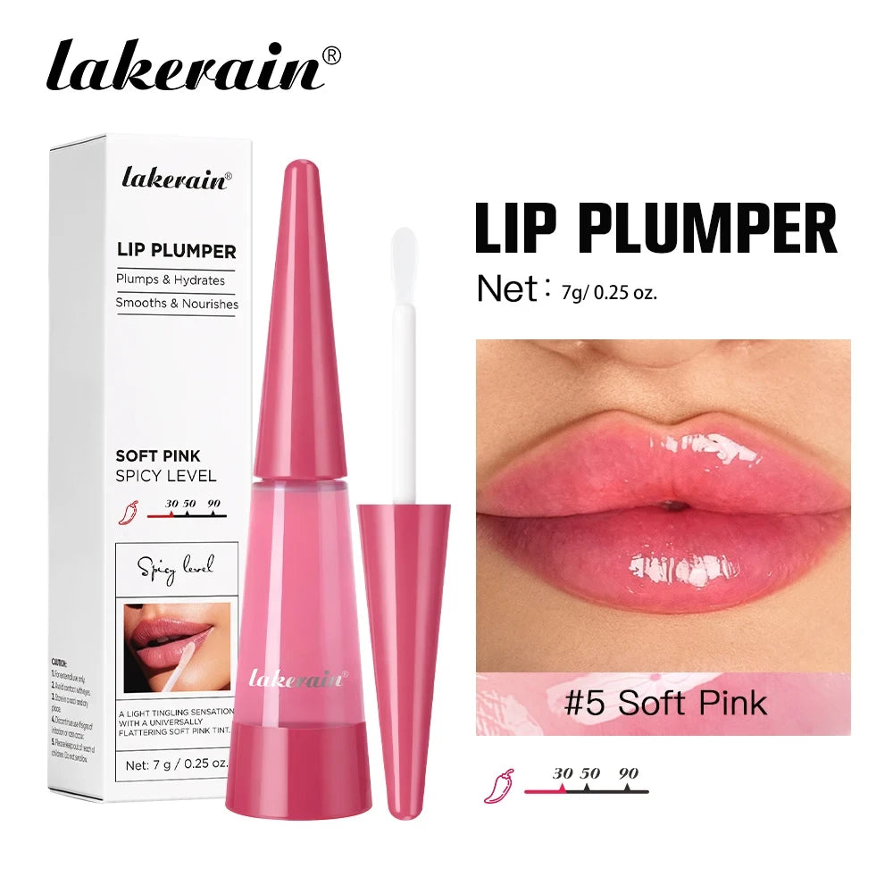 Lakerain Hydrating Lip Plumper – High-Shine Gloss & Voluminous Fuller Lips