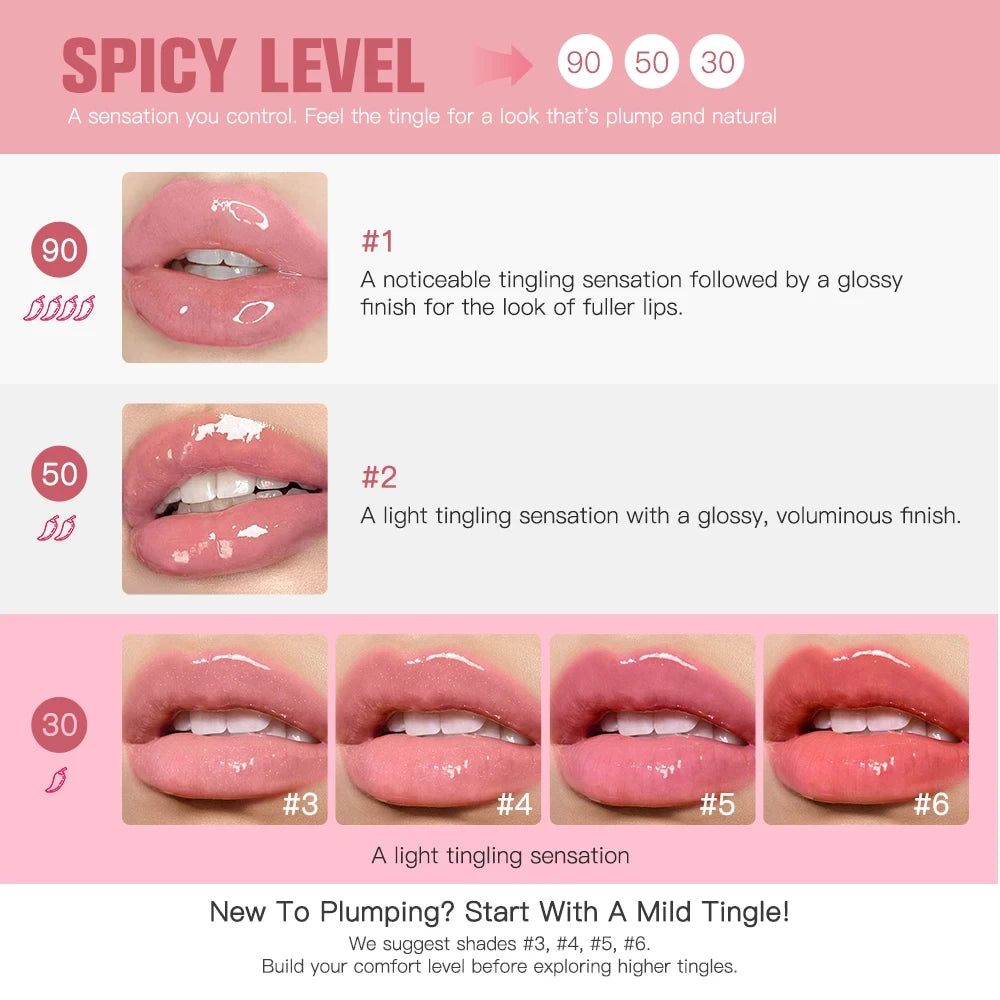 Lakerain Hydrating Lip Plumper – High-Shine Gloss & Voluminous Fuller Lips