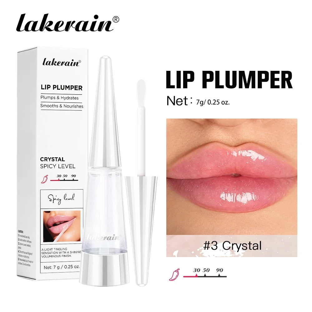 Lakerain Hydrating Lip Plumper – High-Shine Gloss & Voluminous Fuller Lips