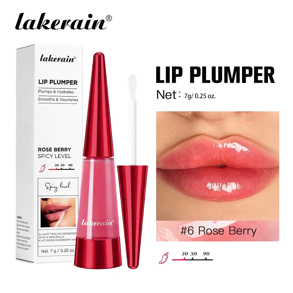 Lakerain Hydrating Lip Plumper – High-Shine Gloss & Voluminous Fuller Lips
