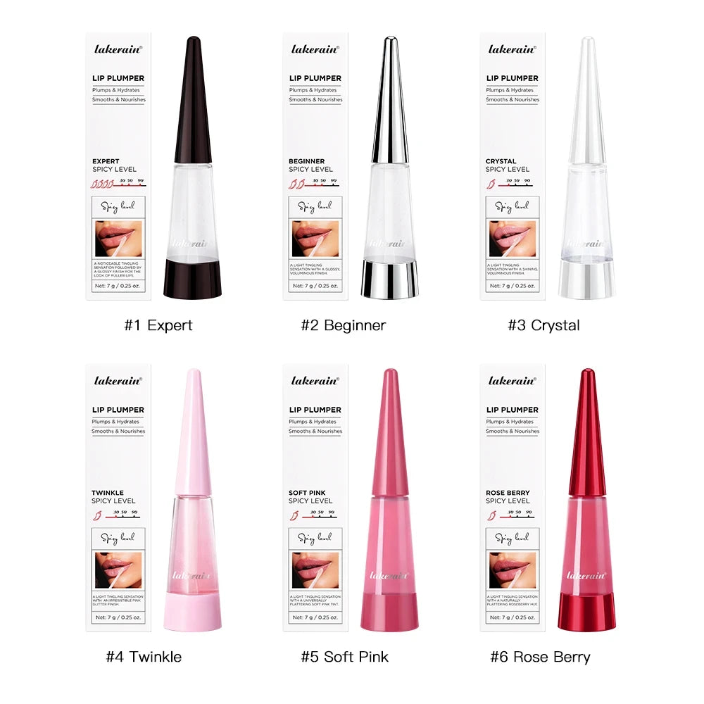 Lakerain Hydrating Lip Plumper – High-Shine Gloss & Voluminous Fuller Lips