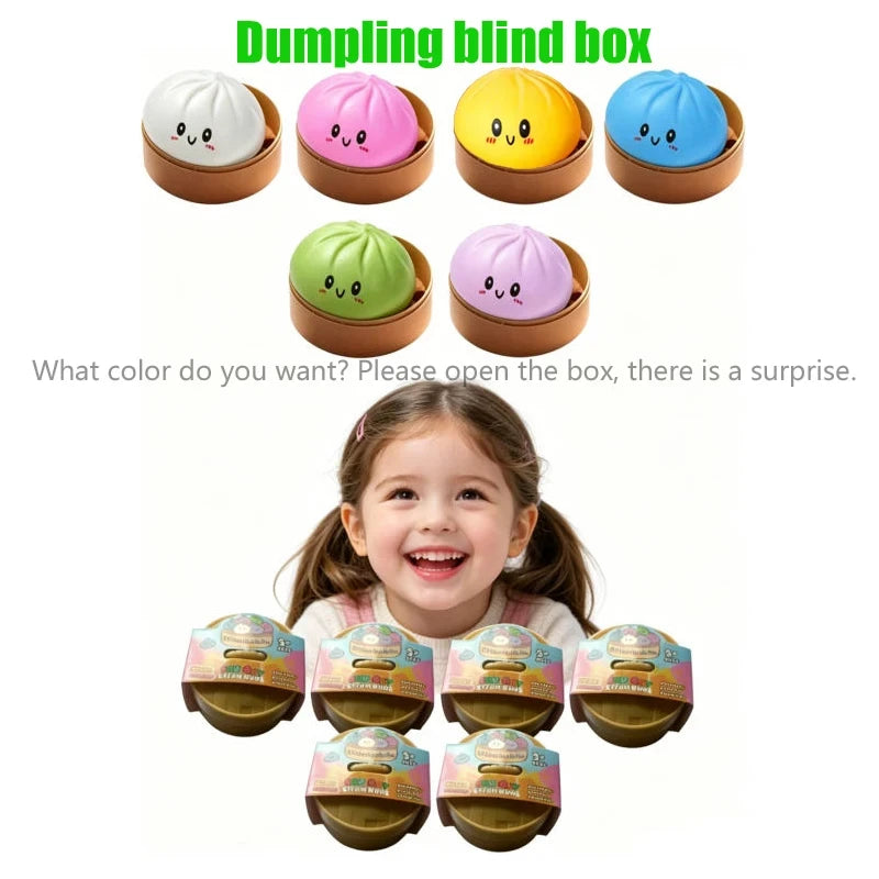 Dumpling Stress Relief Squishy Toy – Soft Sensory Fidget for Desk & On-the-Go