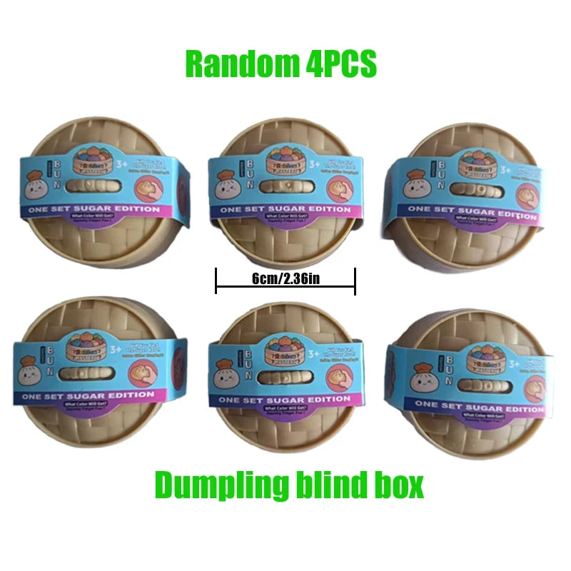 Dumpling Stress Relief Squishy Toy – Soft Sensory Fidget for Desk & On-the-Go