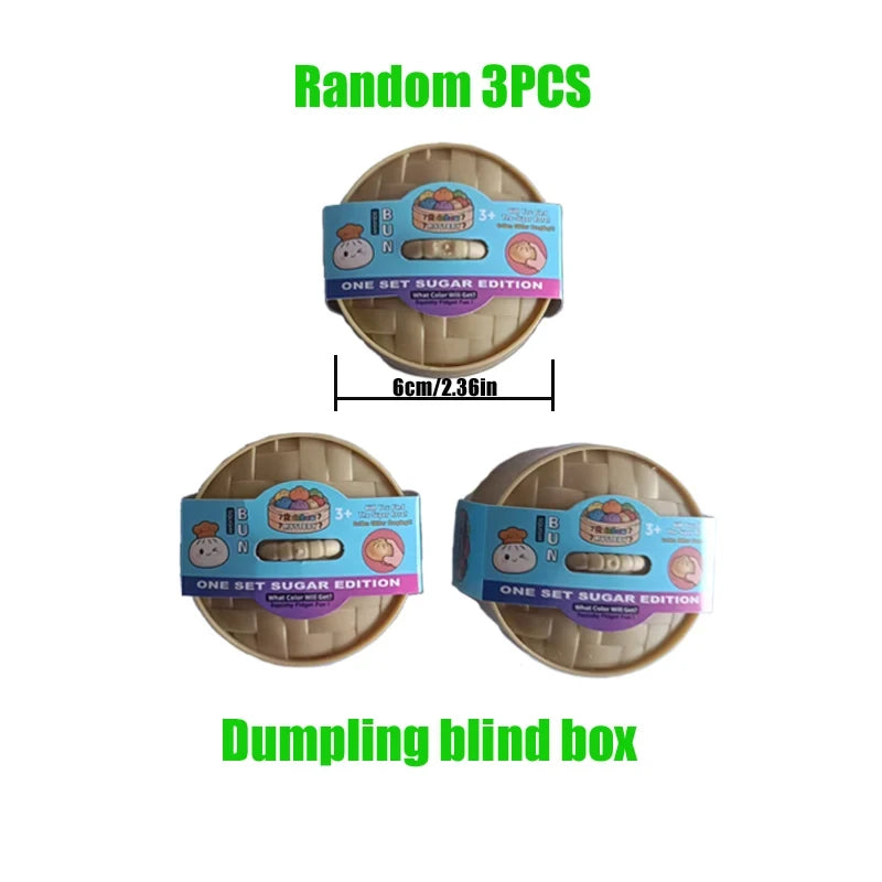 Dumpling Stress Relief Squishy Toy – Soft Sensory Fidget for Desk & On-the-Go
