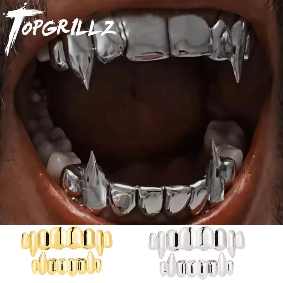 Glossy Vampire Teeth Grillz